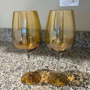 Brown wine glasses